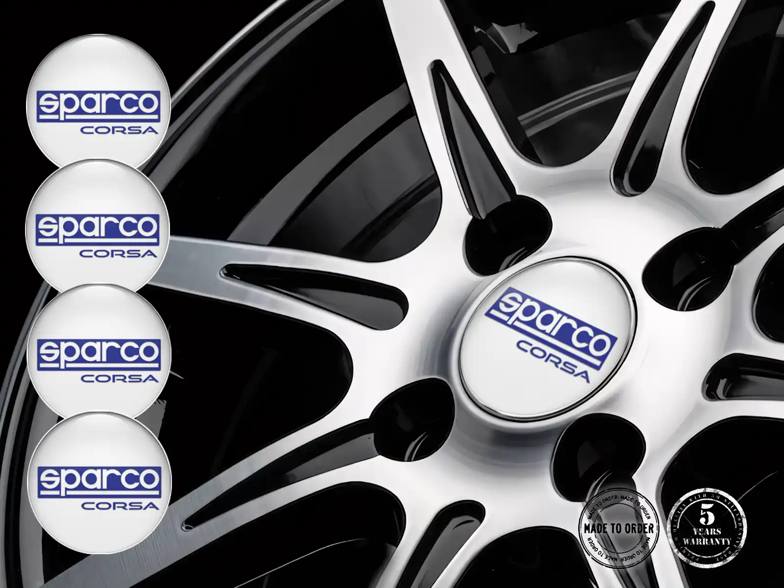 Sparco Raddekal Version Individuelle Harzaufkleber